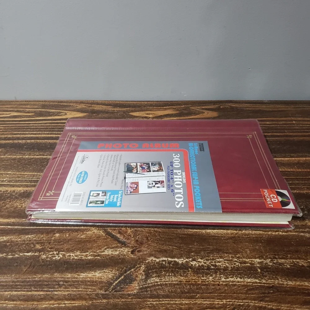 Pioneer Photo Album Lot of 2 BDP-35 300 Photos 4x6 Blue Burgundy New Archival